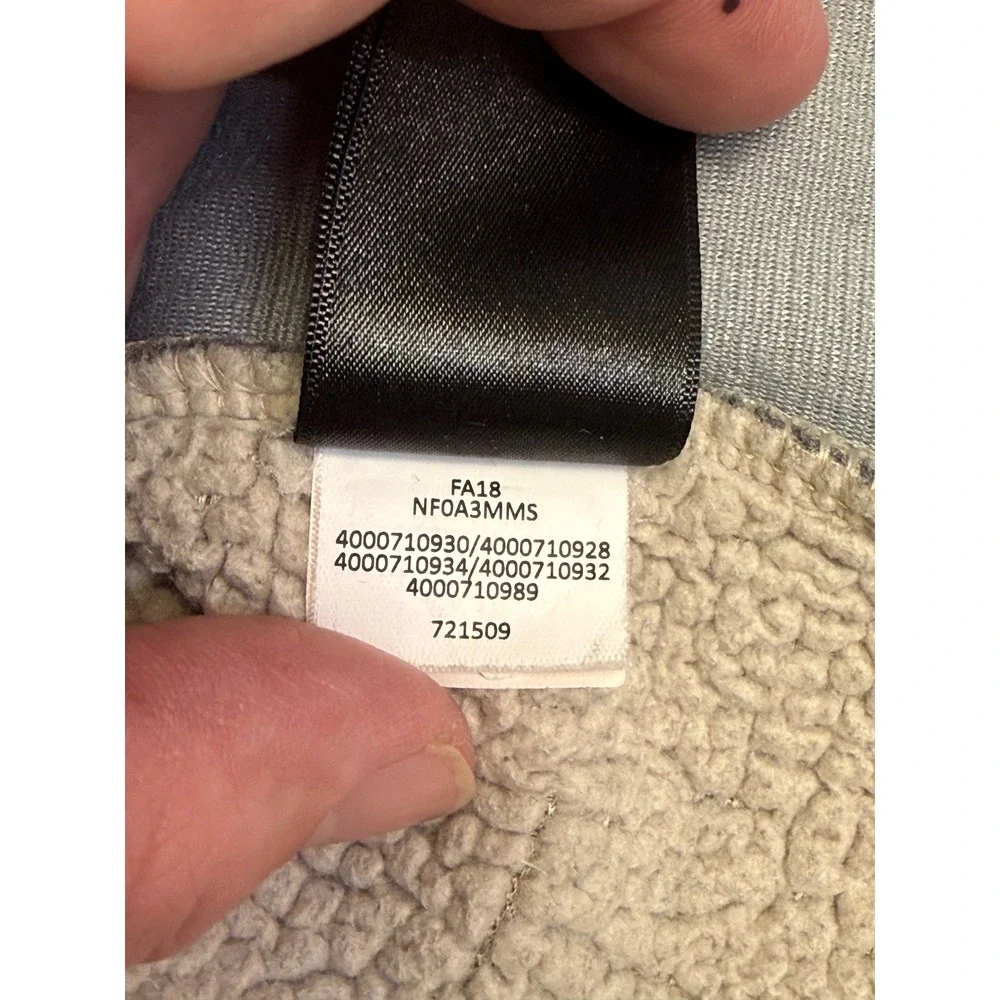 The North Face Men's Sherpa Patrol‎ 1/4 Snap Heavy Fleece Pullover Gray Size L